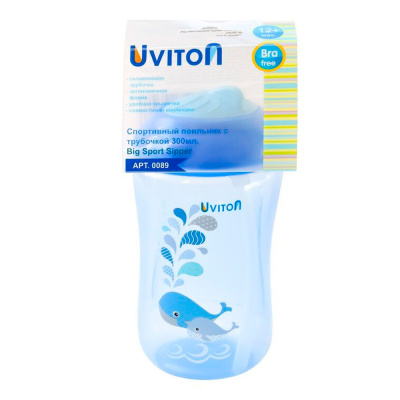 Поильник-непроливайка Sport с трубочкой Uviton 0089